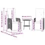 Reclining garden chairs with table 2 pcs brown PE rattan by , Garden chairs - Ref: Foro24-365706, Price: 280,78 €, Discount: %