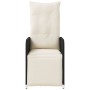 Reclining garden armchair with black synthetic rattan cushions by , Garden chairs - Ref: Foro24-365695, Price: 122,75 €, Disc...