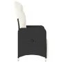 Reclining garden armchair with black synthetic rattan cushions by , Garden chairs - Ref: Foro24-365695, Price: 146,49 €, Disc...