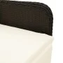 Reclining garden armchair with black synthetic rattan cushions by , Garden chairs - Ref: Foro24-365695, Price: 146,49 €, Disc...