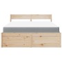 Bett mit Schubladen und Massivholz-Pinienmatratze 160x200 cm. von , Betten und Lattenroste - Ref: Foro24-3281892, Preis: 526,...
