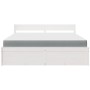 Bed with drawers and solid pine wood white mattress 180x200 cm by , Beds and slatted bases - Ref: Foro24-3281890, Price: 577,...