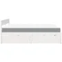 Bed with drawers and solid pine wood white mattress 180x200 cm by , Beds and slatted bases - Ref: Foro24-3281890, Price: 569,...