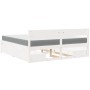 Bed with drawers and solid pine wood white mattress 180x200 cm by , Beds and slatted bases - Ref: Foro24-3281890, Price: 577,...