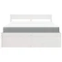 Bed with drawers and solid pine wood white mattress 140x200 cm by , Beds and slatted bases - Ref: Foro24-3281899, Price: 486,...