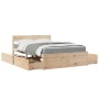 Bett mit Schubladen und Massivholz-Pinienmatratze 120x200 cm von , Betten und Lattenroste - Ref: Foro24-3281901, Preis: 448,1...
