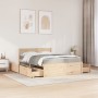 Bett mit Schubladen und Massivholz-Pinienmatratze 120x200 cm von , Betten und Lattenroste - Ref: Foro24-3281901, Preis: 448,1...