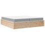 Bed with solid pine wood mattress 200x200 cm by , Beds and slatted bases - Ref: Foro24-3281922, Price: 557,13 €, Discount: %