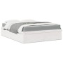 Cama con colchón madera maciza de pino blanca 160x200 cm de , Camas y somieres - Ref: Foro24-3281929, Precio: 458,07 €