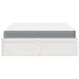 Cama con colchón madera maciza de pino blanca 160x200 cm de , Camas y somieres - Ref: Foro24-3281929, Precio: 451,62 €, Descu...