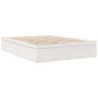 Bett mit massiver Kiefernholzmatratze in Weiß 160x200 cm von , Betten und Lattenroste - Ref: Foro24-3281929, Preis: 458,26 €,...