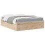 Bett mit massiver Kiefernholzmatratze 140x200 cm von , Betten und Lattenroste - Ref: Foro24-3281934, Preis: 369,61 €, Rabatt: %