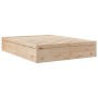 Cama con colchón madera maciza de pino 140x200 cm de , Camas y somieres - Ref: Foro24-3281934, Precio: 395,02 €, Descuento: %