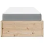 Bett mit massiver Kiefernholzmatratze 90x190 cm von , Betten und Lattenroste - Ref: Foro24-3281955, Preis: 241,36 €, Rabatt: %