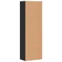 Aparador alto madera de ingeniería negro 60x35x180 cm de , Taquillas y armarios de almacenamiento - Ref: Foro24-3276666, Prec...