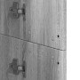 Hoher Schrank aus Sonoma-Eiche in Grau aus Ingenieurholz, 60x35x180 cm. von , Schließfächer und Lagerschränke - Ref: Foro24-3...