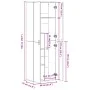Aparador alto madera de ingeniería gris Sonoma 60x35x180 cm de , Taquillas y armarios de almacenamiento - Ref: Foro24-3276670...