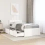 Bed with drawers and solid white pine mattress 90x190 cm by , Beds and slatted bases - Ref: Foro24-3281920, Price: 282,68 €, ...