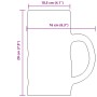 Beer mugs with handle 6 units 1000 ml by , Cups and bowls - Ref: Foro24-4005747, Price: 57,95 €, Discount: %