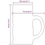 Beer mugs with handle 6 units 1000 ml by , Cups and bowls - Ref: Foro24-4005747, Price: 54,39 €, Discount: %