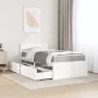 Bed with drawers and solid white pine mattress 90x200 cm by , Beds and slatted bases - Ref: Foro24-3281908, Price: 323,35 €, ...
