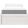 Bed with drawers and solid white pine mattress 90x200 cm by , Beds and slatted bases - Ref: Foro24-3281908, Price: 323,35 €, ...