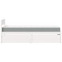 Bed with drawers and solid white pine mattress 90x200 cm by , Beds and slatted bases - Ref: Foro24-3281908, Price: 313,23 €, ...
