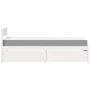 Bed with drawers and solid white pine mattress 90x200 cm by , Beds and slatted bases - Ref: Foro24-3281908, Price: 323,35 €, ...