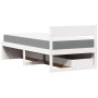 Bed with drawers and solid white pine mattress 90x200 cm by , Beds and slatted bases - Ref: Foro24-3281908, Price: 313,23 €, ...