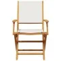 3-piece bistro set, fabric and solid white cream wood by , Garden sets - Ref: Foro24-3281796, Price: 156,43 €, Discount: %