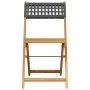 3-piece PE rattan and solid black wood bistro set by , Garden sets - Ref: Foro24-3281838, Price: 156,89 €, Discount: %
