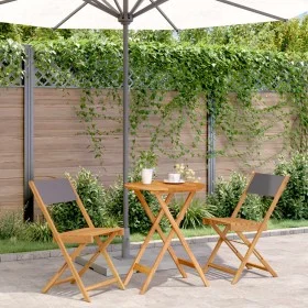 3-piece bistro set in anthracite fabric and solid wood by , Garden sets - Ref: Foro24-3281749, Price: 133,12 €, Discount: %