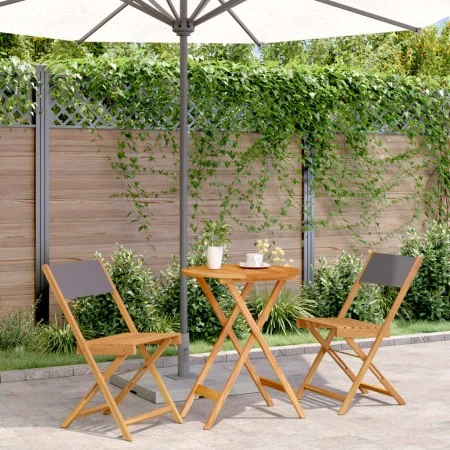 3-piece bistro set in anthracite fabric and solid wood by , Garden sets - Ref: Foro24-3281749, Price: 133,12 €, Discount: %
