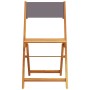 3-teiliges Bistro-Set aus Stoff und massivem Anthrazit-Holz von , Gartensets - Ref: Foro24-3281749, Preis: 122,17 €, Rabatt: %