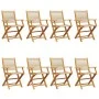 Faltbare Gartenstühle, 8 Stück Massivholz Akazie in Beige. von , Gartenstühle - Ref: Foro24-3214573, Preis: 705,31 €, Rabatt: %