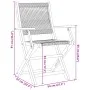 Folding garden chairs 8 pcs solid acacia wood beige by , Garden chairs - Ref: Foro24-3214573, Price: 722,12 €, Discount: %
