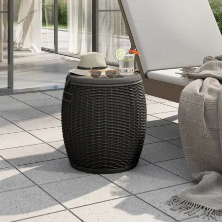 4-in-1 black polypropylene garden storage box by , Outdoor storage boxes - Ref: Foro24-364155, Price: 112,97 €, Discount: %