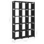 Shelf with 15 black fabric cubes 103x30x175.5 cm by vidaXL, Bookcases and shelves - Ref: Foro24-322618, Price: 51,92 €, Disco...