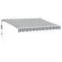 Retractable automatic awning with LED light anthracite white 300x250 cm by , Awnings - Ref: Foro24-3215781, Price: 477,76 €, ...