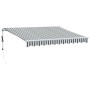 Toldo retráctil automático luz LED antracita blanco 300x250 cm de , Toldos - Ref: Foro24-3215781, Precio: 497,41 €