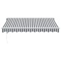 Automatische ausfahrbare Markise mit LED-Licht in Anthrazit-Weiß 300x250 cm. von , Markisen - Ref: Foro24-3215781, Preis: 497...