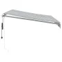 Retractable automatic awning with LED light anthracite white 300x250 cm by , Awnings - Ref: Foro24-3215781, Price: 477,76 €, ...