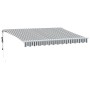 Automatic retractable awning with LED light in anthracite white 350x250 cm by , Awnings - Ref: Foro24-3215783, Price: 496,43 ...