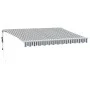 Automatic retractable awning with LED light in anthracite white 350x250 cm by , Awnings - Ref: Foro24-3215783, Price: 484,74 ...