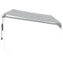 Automatic retractable awning with LED light in anthracite white 350x250 cm by , Awnings - Ref: Foro24-3215783, Price: 484,74 ...
