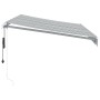 Automatische ausfahrbare Markise mit LED-Licht in Anthrazit-Weiß 350x250 cm. von , Markisen - Ref: Foro24-3215783, Preis: 496...