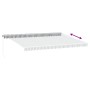 Toldo retráctil manual luz LED antracita y blanco 500x300 cm de , Toldos - Ref: Foro24-3215788, Precio: 423,85 €, Descuento: %