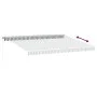 Manuelle ausfahrbare Markise mit LED-Licht in Anthrazit und Weiß 450x350 cm. von , Markisen - Ref: Foro24-3215797, Preis: 402...