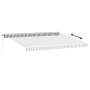 Toldo retráctil manual luz LED antracita y blanco 450x350 cm de , Toldos - Ref: Foro24-3215797, Precio: 466,53 €, Descuento: %