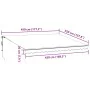 Manual retractable awning with LED light in anthracite and white, 450x350 cm. by , Awnings - Ref: Foro24-3215797, Price: 402,...